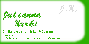julianna marki business card