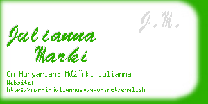 julianna marki business card